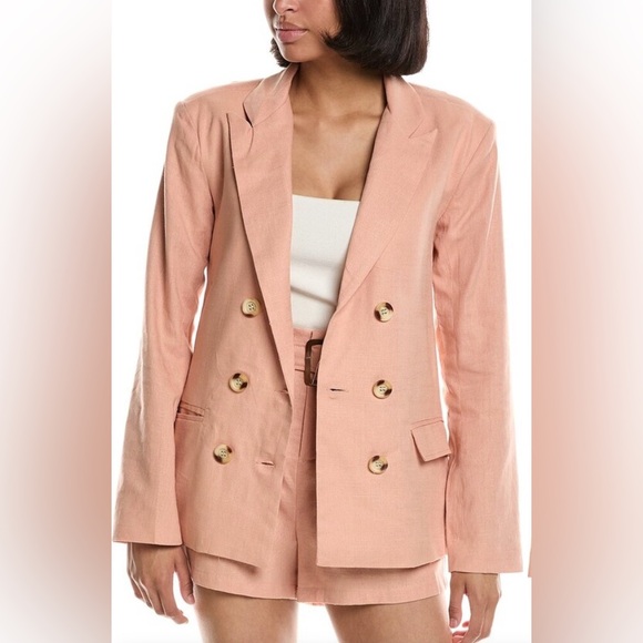 bishop + young Jackets & Blazers - bishop + young Blush Double-Breasted Blazer